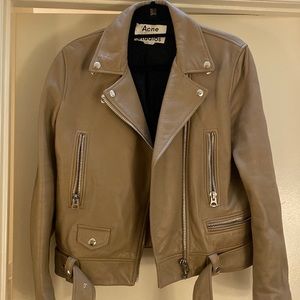 Acne Studios Leather Biker Jacket